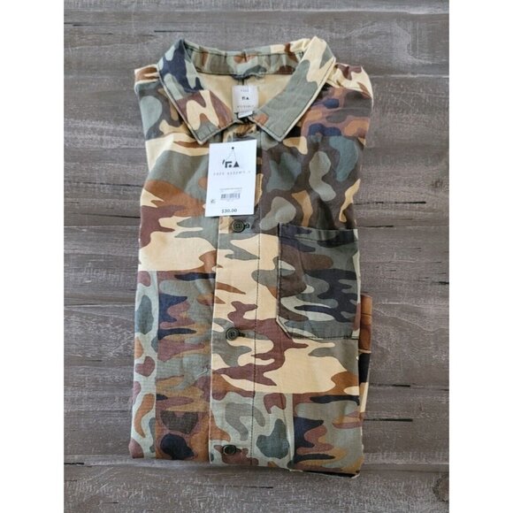 Free Assembly Jacket Boys Size XXL (18) Patchwork Camo Chore Jacket New With Tag - Picture 3 of 10